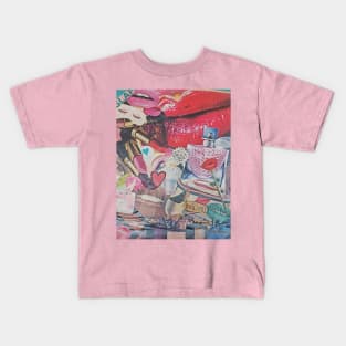 Makeup Collage Kids T-Shirt